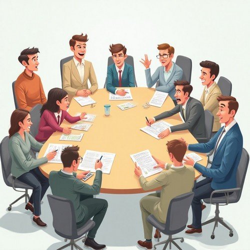 Personnalités en réunion